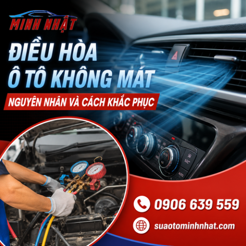 Điều Hòa Ô Tô Không Mát | Sửa Điều Hòa Ô Tô Thủ Đức Uy Tín - Garage Minh Nhật